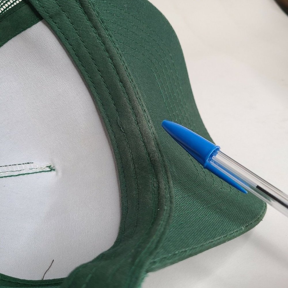 Bass Pro Shop Hat Lot of 2 Blue Embroidered Cotton Strapback Green Trucker Snap - Picture 12 of 12